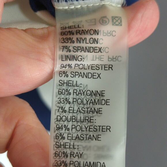 Maeve Anthropologie‎ Dress Womens 6 Blue White Stripe Stretch - Picture 3 of 6